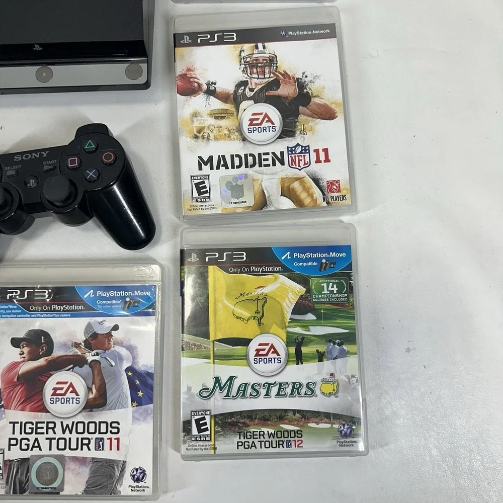 Sony‎ PlayStation 3 Slim PS3 160GB CECH-2501A Console Bundle Game Tested